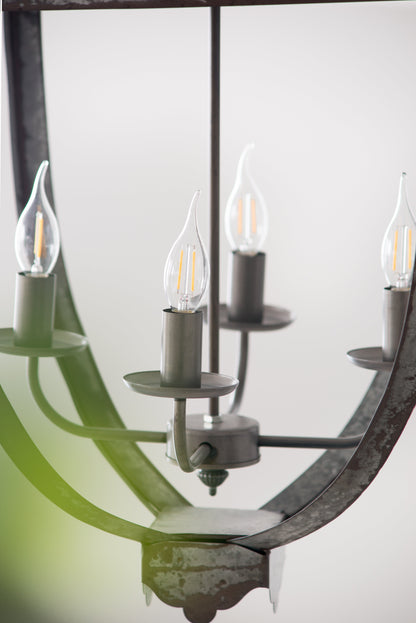 Nia 4-Light Metal Chandelier