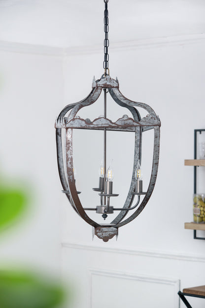 Nia 4-Light Metal Chandelier