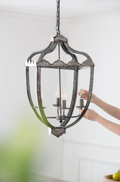 Nia 4-Light Metal Chandelier