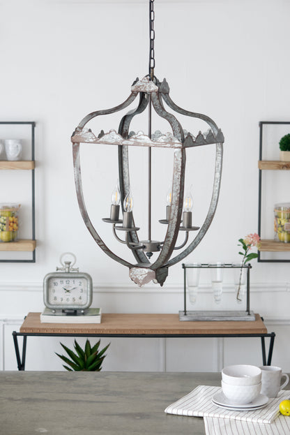 Nia 4-Light Metal Chandelier