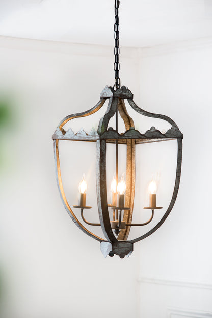 Nia 4-Light Metal Chandelier