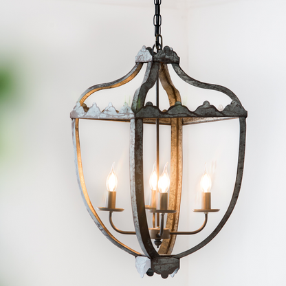 Nia 4-Light Metal Chandelier