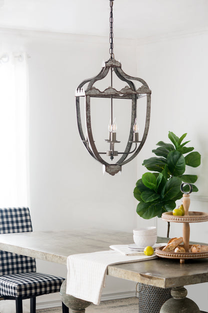 Nia 4-Light Metal Chandelier